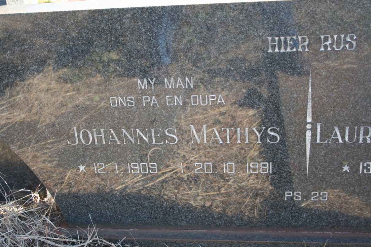 ? Johannes Mathys 1909-1981