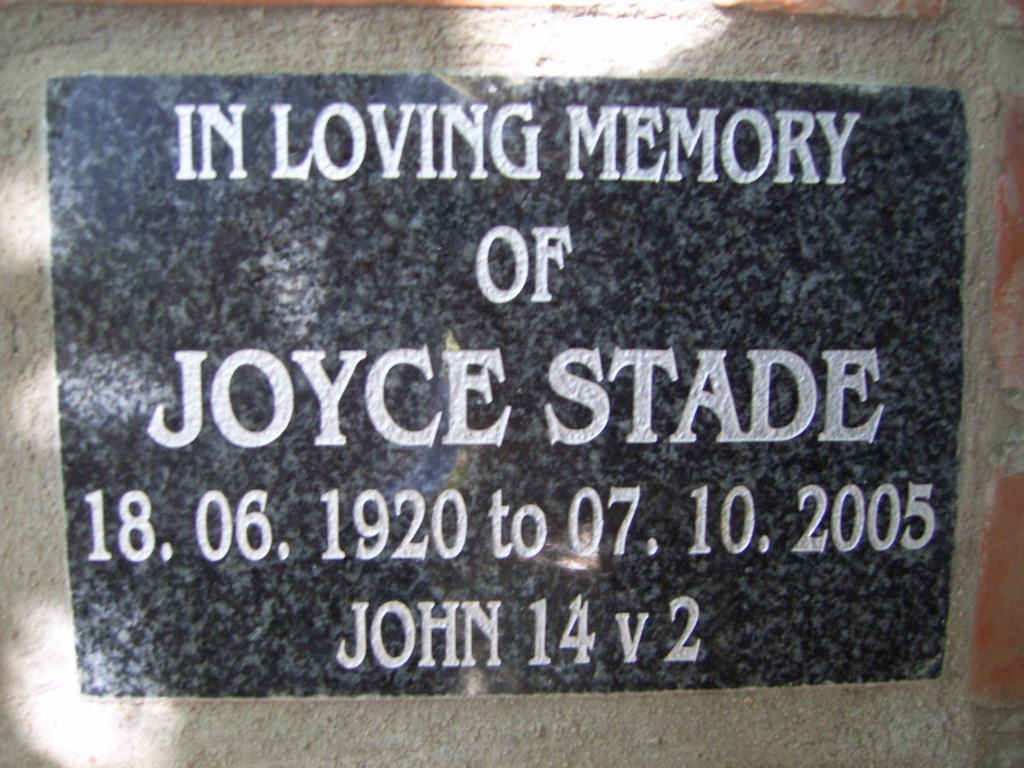 STADE Joyce 1920-2005