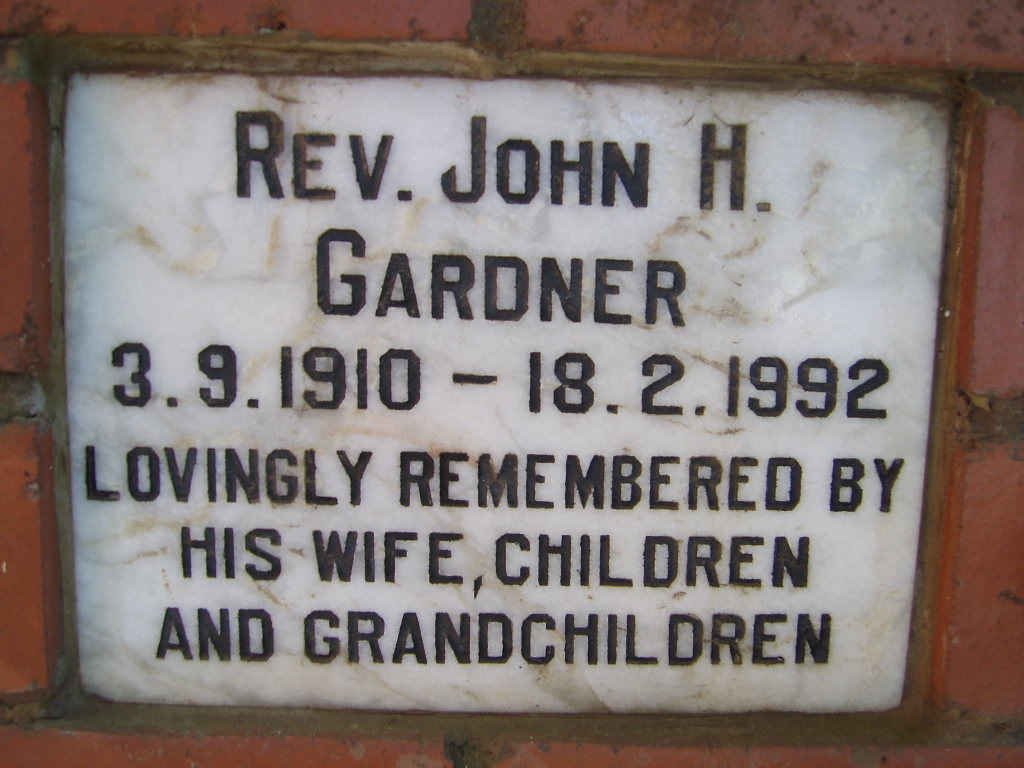 GARDNER John H. 1910-1992