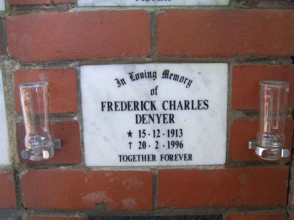 DENYER Frederick Charles 1913-1996