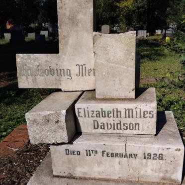 DAVIDSON Elizabeth Miles -1926