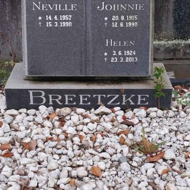 BREETZKE Johnnie 1915-1990 & Helen 1924-2013 :: BREETZKE Neville 1957-1990