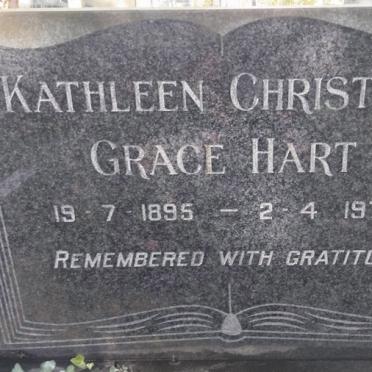 HART Kathleen Christian Grace 1895-1976