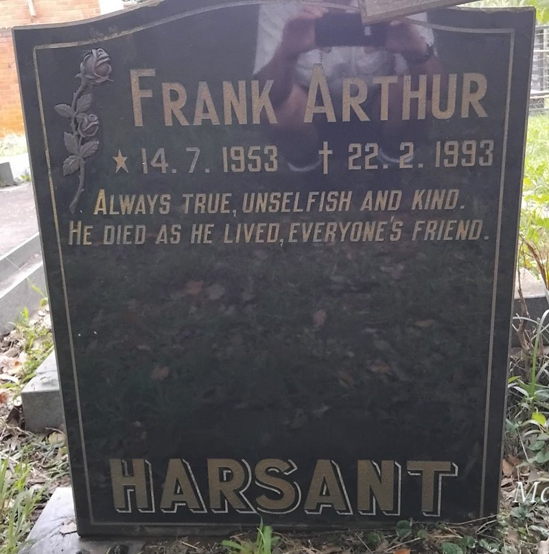 HARSANT Frank Arthur 1953-1993