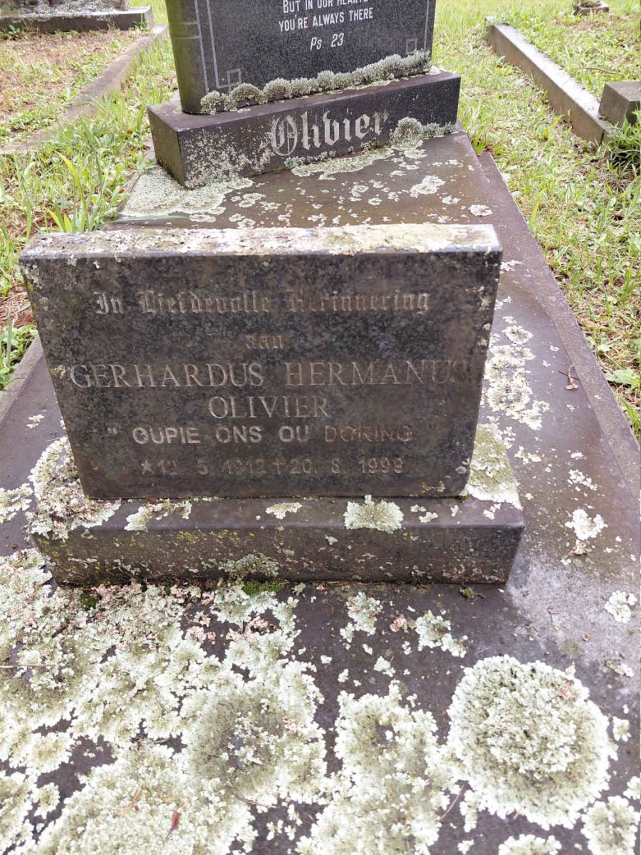 OLIVIER Gerhardus Hermanus 1912-1999