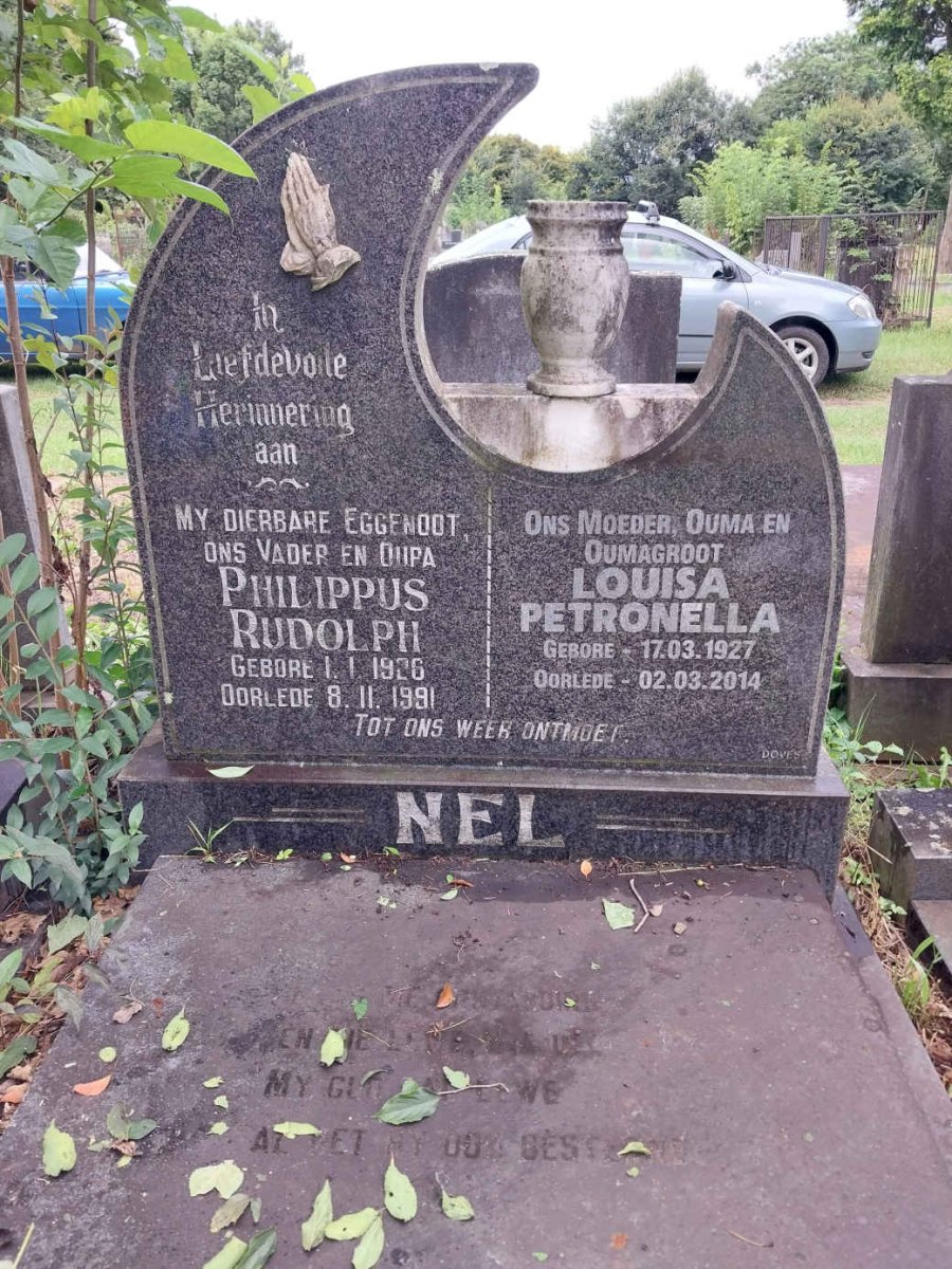 NEL Philippus Rudolph 1926-1991 & Louisa Petronella 1927-2014