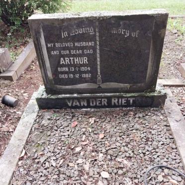 RIET Arthur, van der 1904-1982