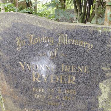 RYDER Yvonne Irene  1956-1997