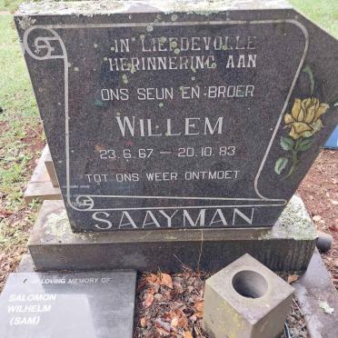 SAAYMAN Salomon Wilhelm 1934-2012 :: SAAYMAN Willem 1967-1983_1
