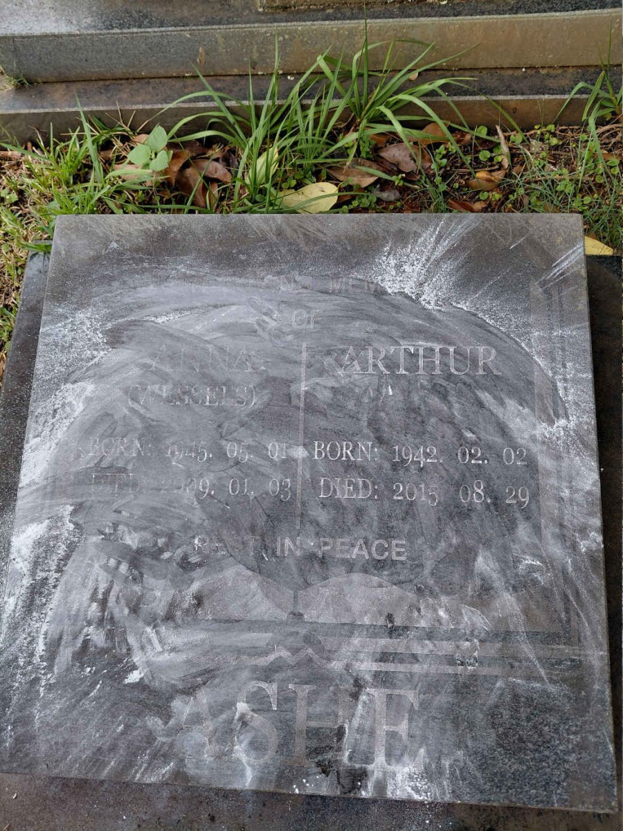 ASHE Arthur 1942-2015 & Anna WESSELS 1945-2009