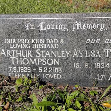 THOMPSON Arthur Stanley 1929-2013 & Aylsa 1934-1972