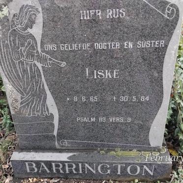 BARRINGTON Liske 1965-1984