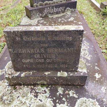 OLIVIER Gerhardus Hermanus 1912-1999