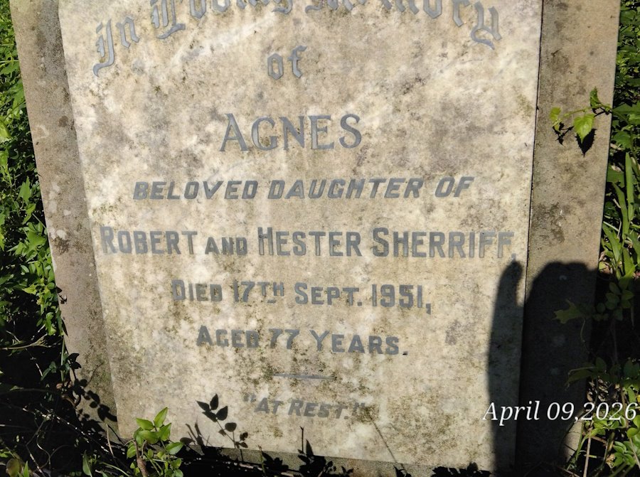 SHERRIFF Agnes -1951