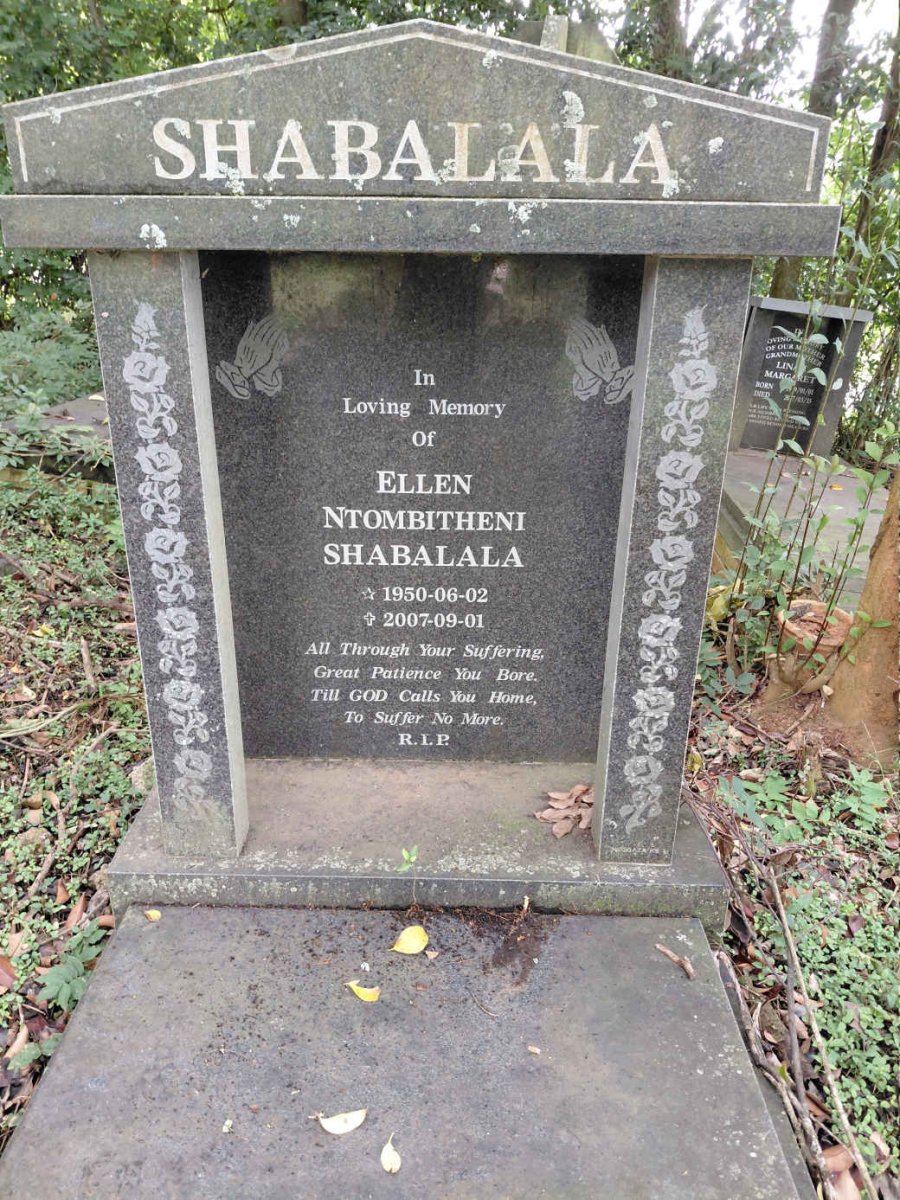 SHABALALA Ellen Ntombitheni 1950-2007