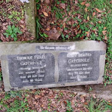 CATCHPOLE Thomas Pearl -1958 & Mary Bertha -1968