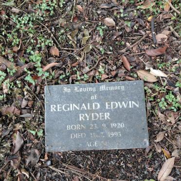 RYDER Reginald Edwin 1920-1995