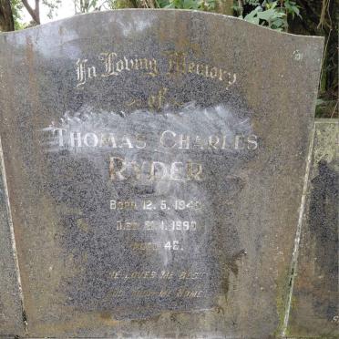 RYDER Thomas Charles 1943-1990