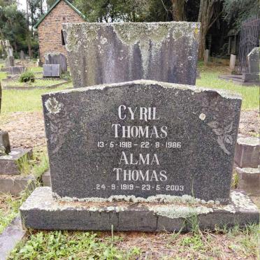 THOMAS Cyril 1918-1986 & Alma 1919-2003