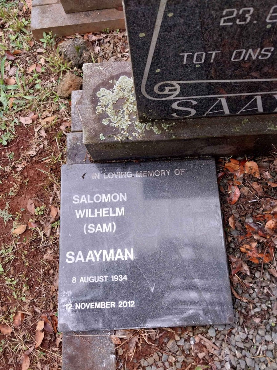 SAAYMAN Salomon Wilhelm 1934-2012 :: SAAYMAN Willem 1967-1983_2