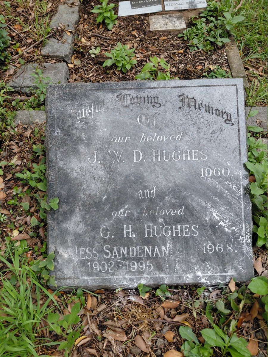 HUGHES J.W.D  -1960 & G.H. -1968 :: SANDENAN Jess 1902-1995