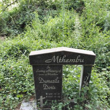 MTHEMBU Dumazile Doris 1958-2008