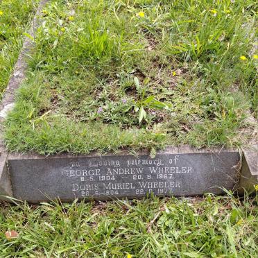 WHEELER George Andrew 1904-1967 & Doris Muriel 1904-1977