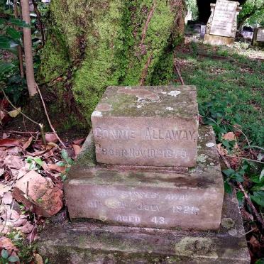 ALLAWAY Connie 1879-1921