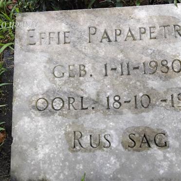 PAPAPETROS 1980-1981