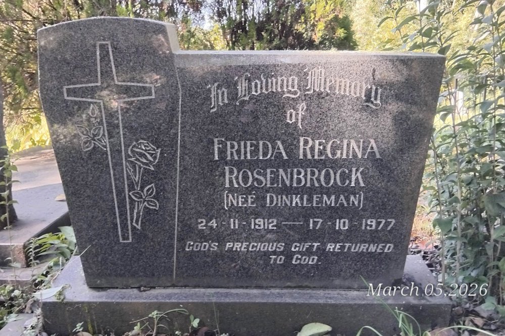 ROSENBROCK Frieda Regina nee DINKLEMAN 1912-1977