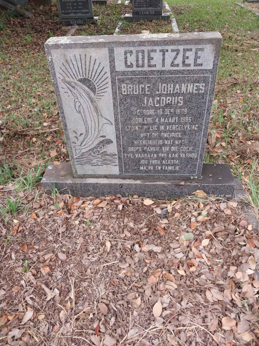 COETZEE Bruce Johannes Jacobus 19?9-1995
