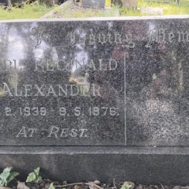 ALEXANDER Karl Reginald 1939-1976