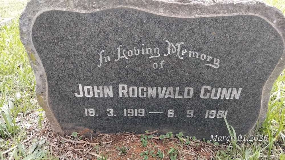 GUNN John Rognvald 1919-1981