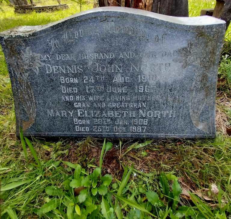 NORTH Dennis John 1910-1967 & Mary Elizabeth 1906-1987