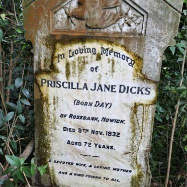 DICKS Priscilla Jane nee DAY -1932