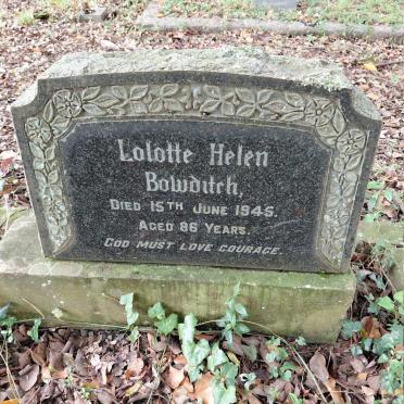 BOWDITCH Lolotte Helen -1945