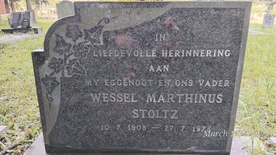 STOLTZ Wessel Marthinus 1908-1975