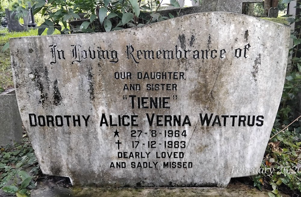 WATTRUS Dorothy Alice Verna 1964-1983