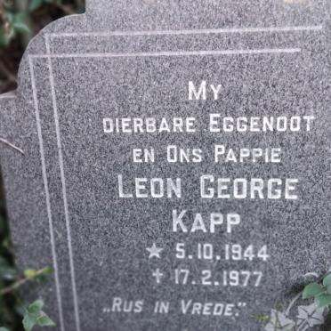 KAPP Leon George 1944-1977