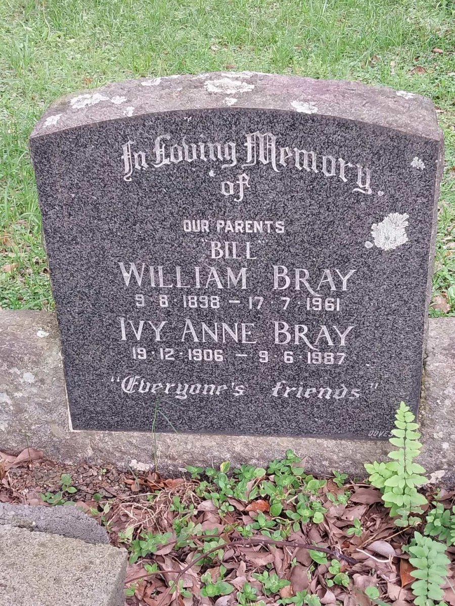 BRAY William 1898-1961 & Ivy Anne 1906-1987