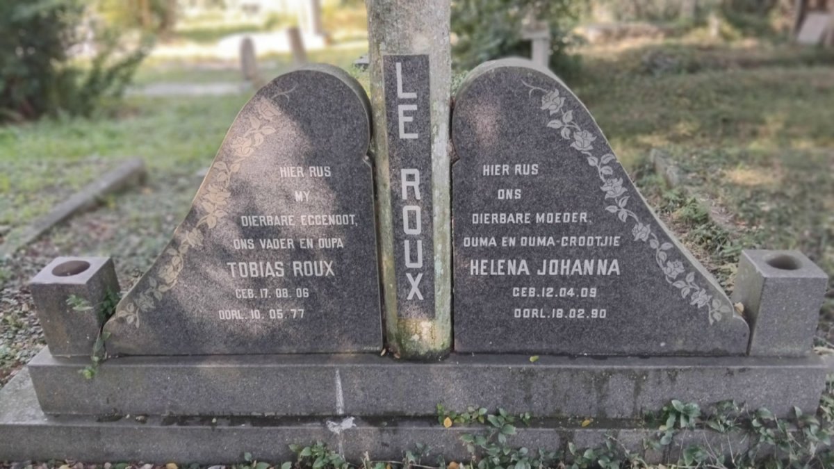 ROUX Tobias, le 1906-1977 & Helena Johanna 1919-1990