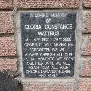 WATTRUS Gloria Constance 1932-2000