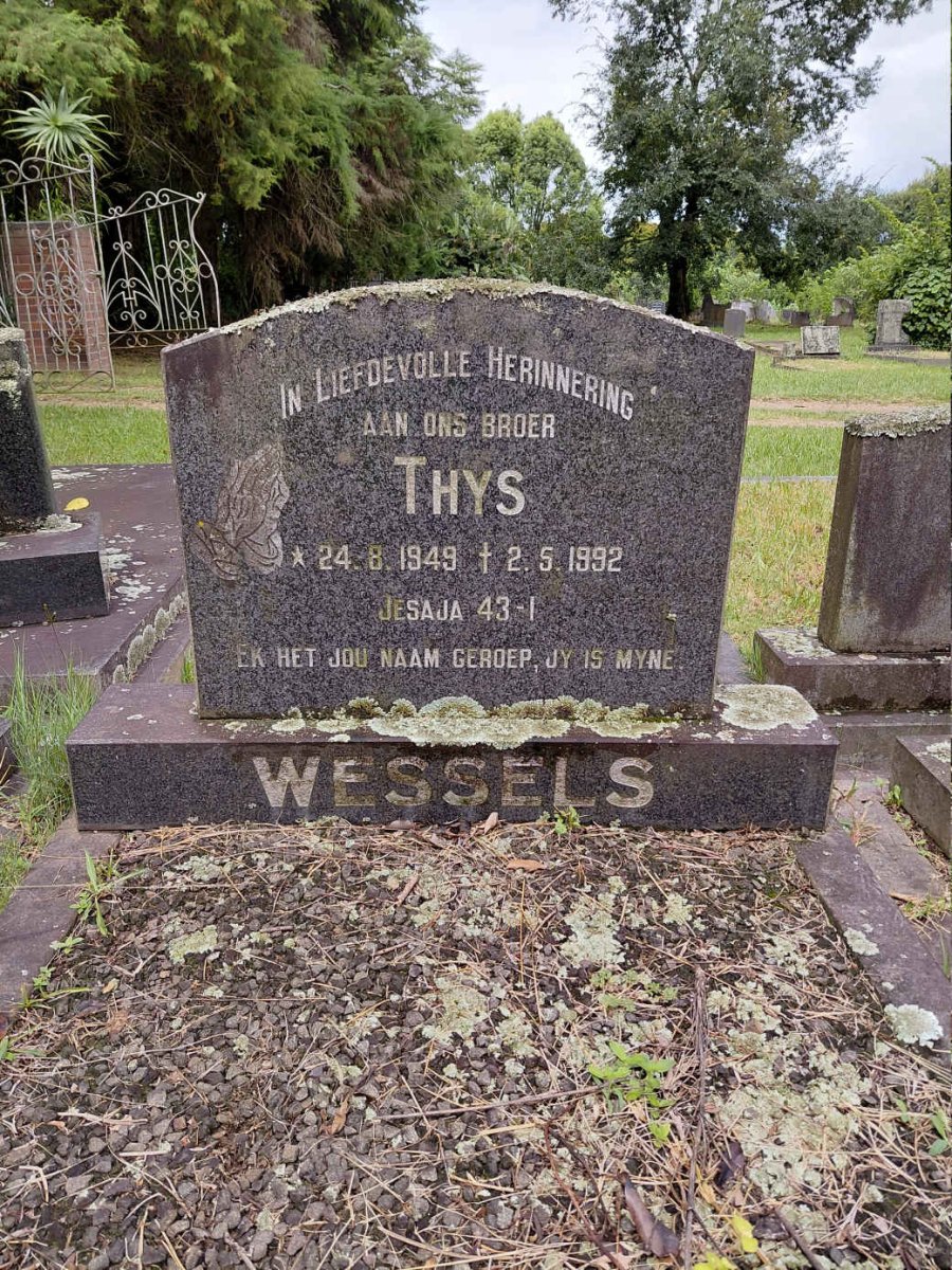 WESSELS Thys 1949-1992