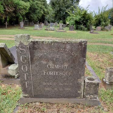 SCOTT Ormsby Fortesque 1934-1990