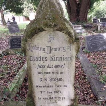 STOBIE Gladys Kinniard nee ALLAWAY -1927
