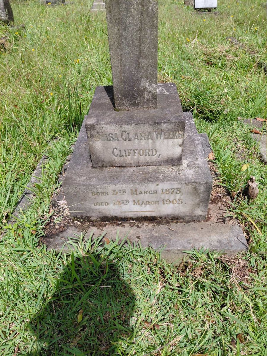 CLIFFORD Louisa Clara Weeks 1875-1905