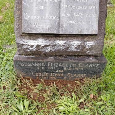 CLARKE George James -1947 & Susanna Elizabeth 1895-1970 :: CLARKE Leslie Cyril 1925-1980