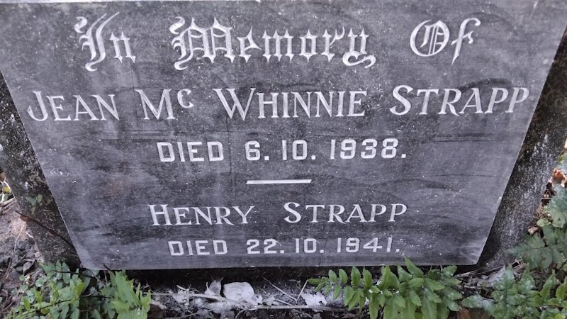 STRAPP Henry -1941 & Jean McWhinnie -1938