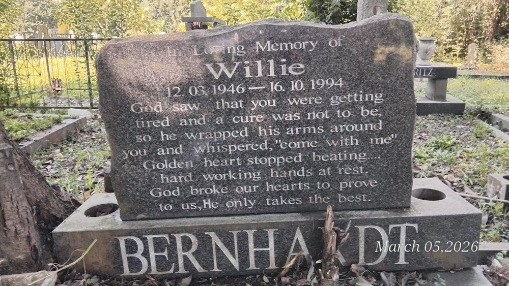 BERNHARDT Willie 1946-1994