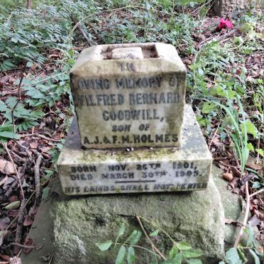 HOLMES Wilfred Bernard Goodwill 1901-1905